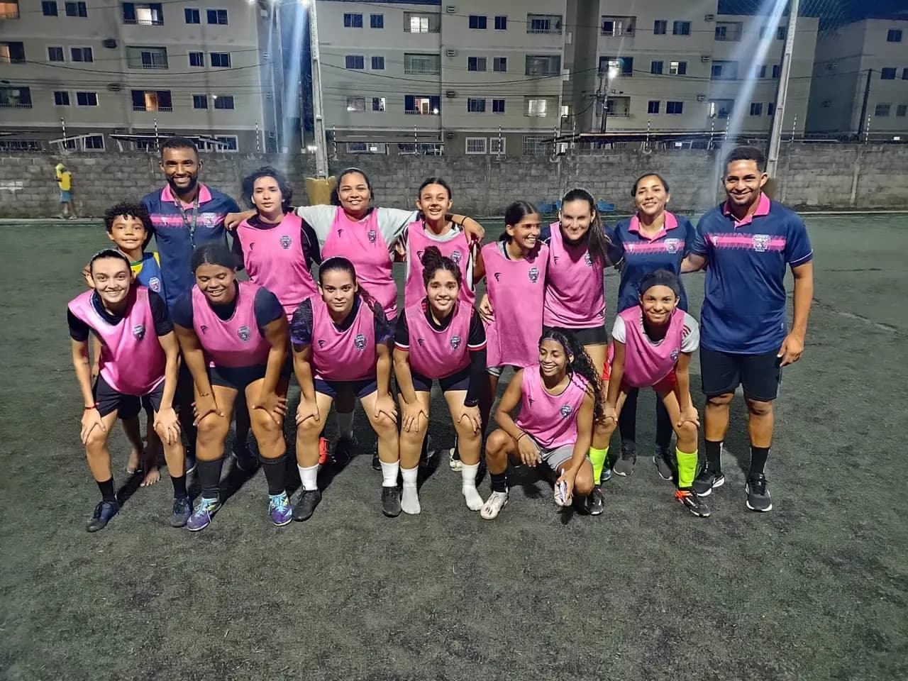 Treino da base com professores